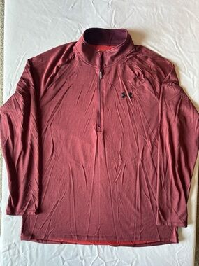 Under Armour Men's Maroon Quarter-Zip Performance Jacket
